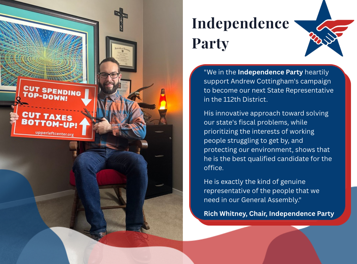 Independence Party Nominates Andrew Cottingham as Candidate!